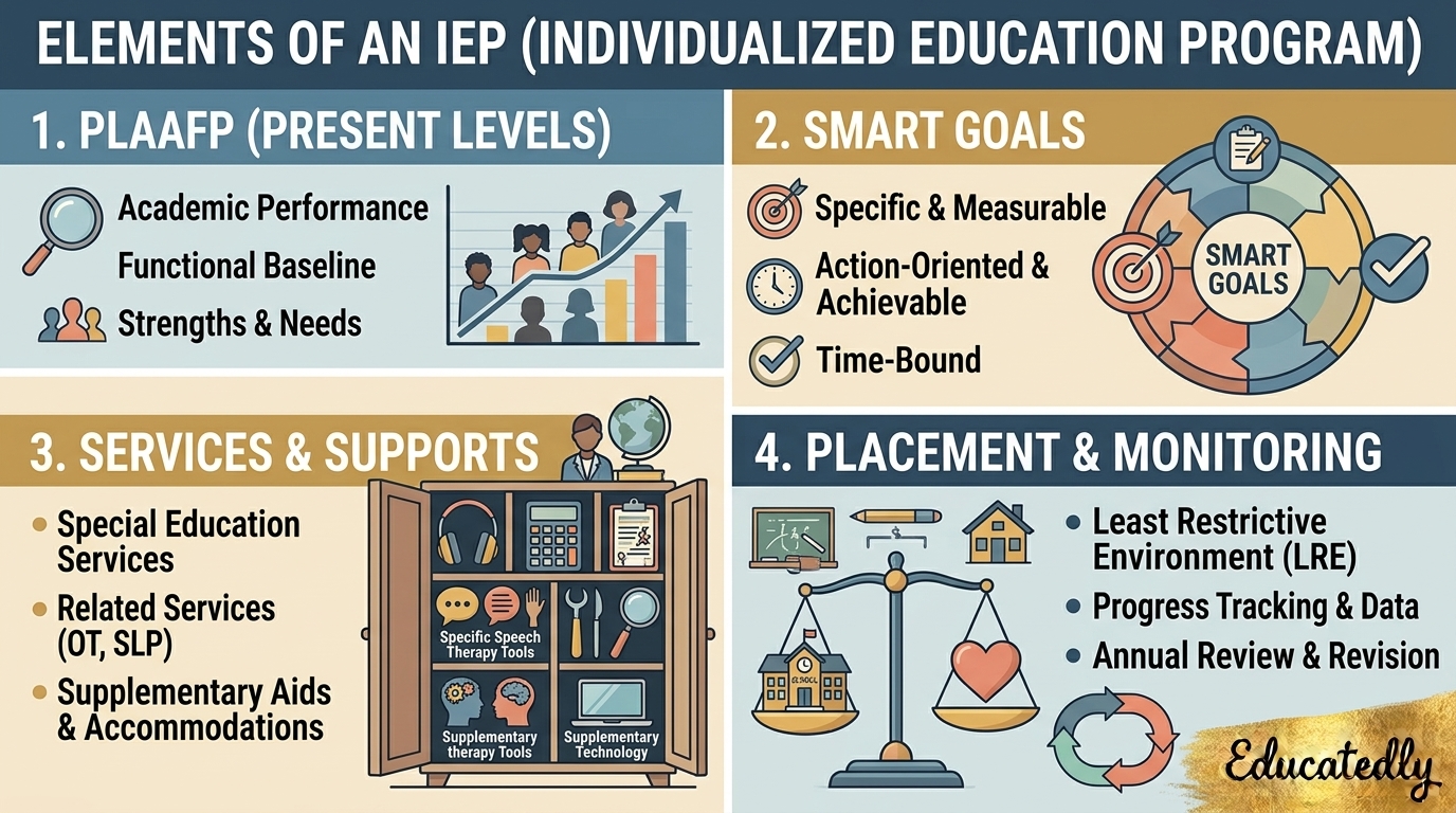 Elements of An IEP Infographic