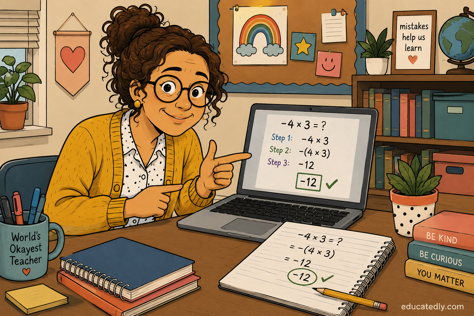 Miss Gina Using Math Helper